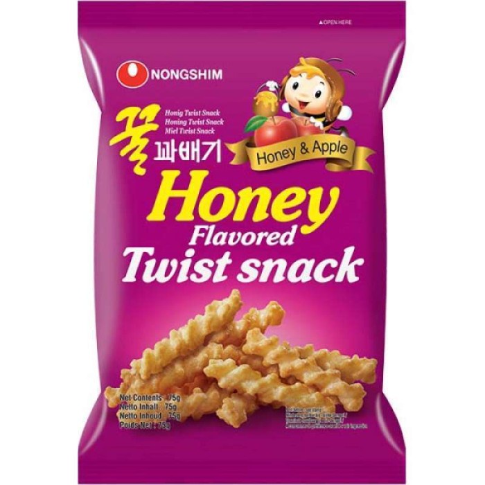 

Nongshim Honey Twist Snack / Snack Rasa Madu Dan Apel 75 Gr