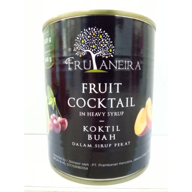 Frutaneira fruit cocktail buah kaleng mix