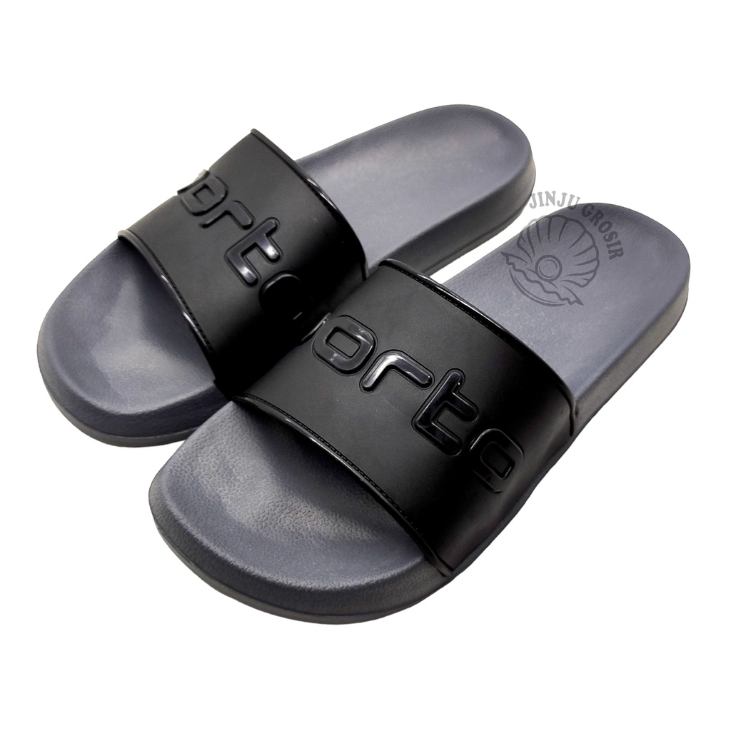Sandal Slop Pria Dewasa Sendal Karet Laki Laki Remaja Cowok Kekinian Distro Casual Jumbo Big Size Uk