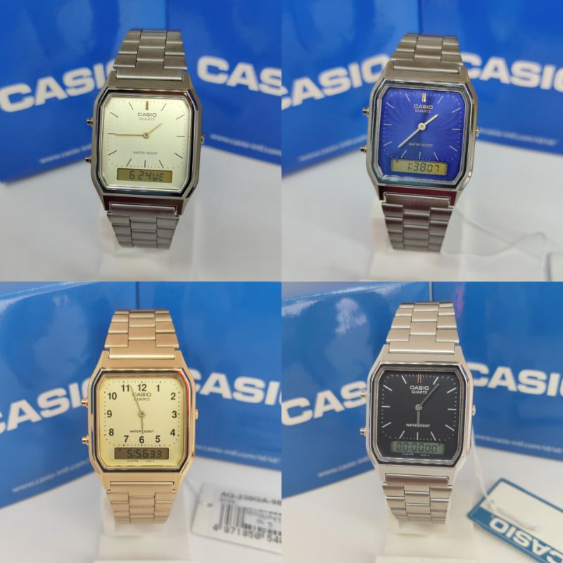 JAM TANGAN UNISEX CASIO AQ-230GA AQ-230GG ANALOG DIGITAL ORIGINAL