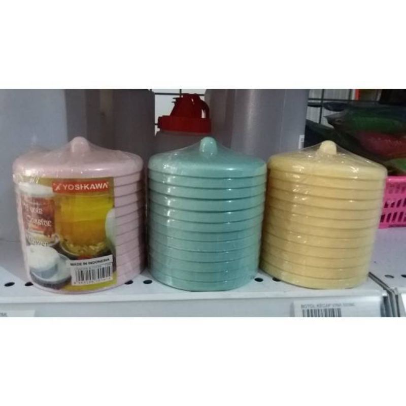 TUTUP GELAS PLASTIK YOSHIKAWA UKURAN 8CM