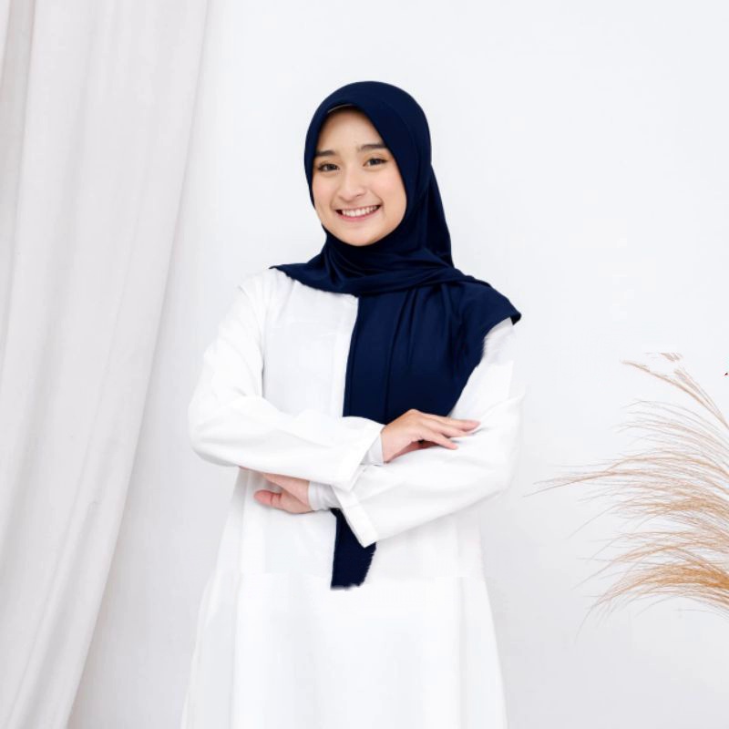 Hijab segitiga instan jersey pet