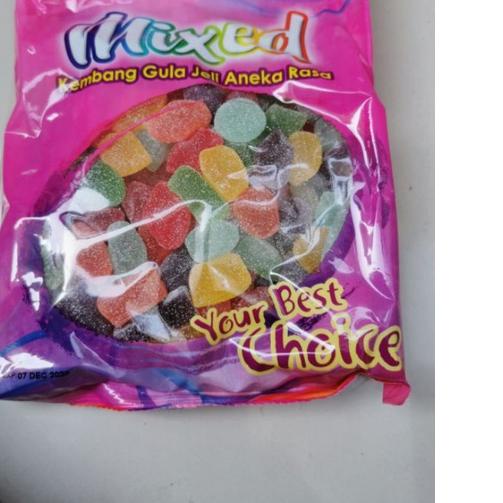 

PROMO[HJ]-Permen Jeli WAISUN Malaysia aneka rasa / 1 kg