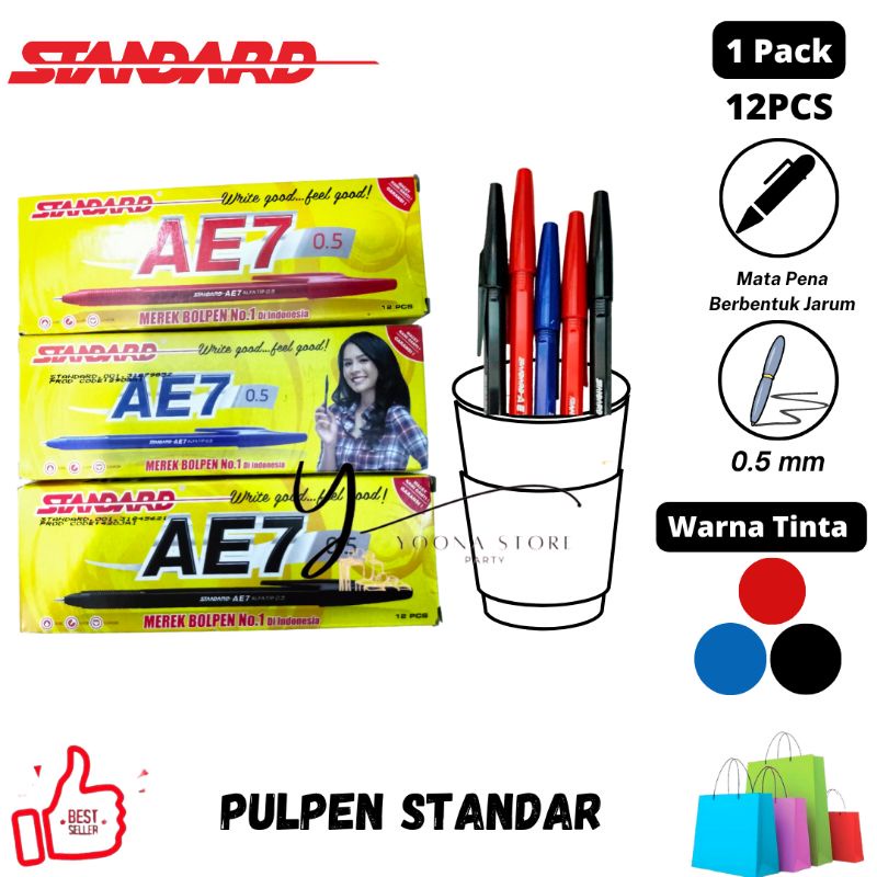 

PULPEN STANDART AE57 / BOLPOINT STANDART ( 12 PCS)