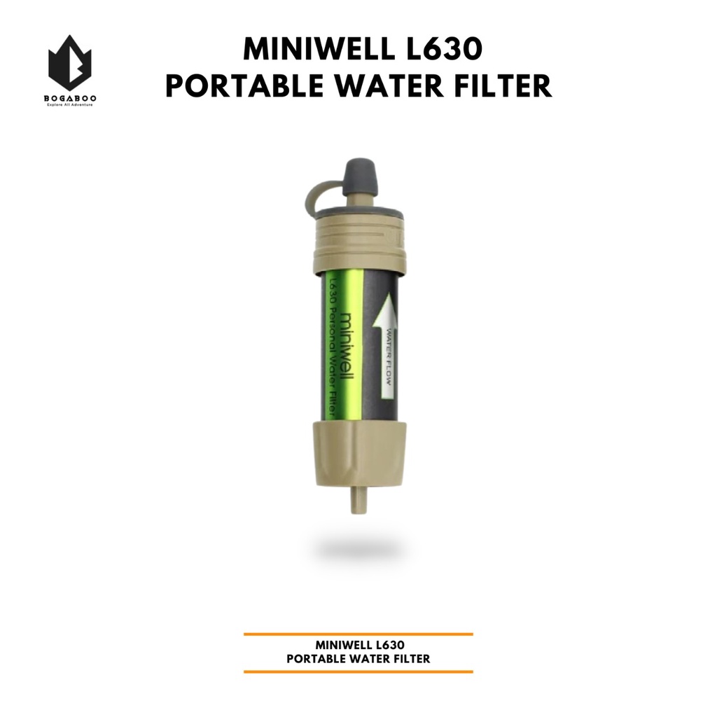 Portable Water Filter Miniwell L630 Personal Straw Air Purifier Survival Kit Outdoor -  Penjernih Ai