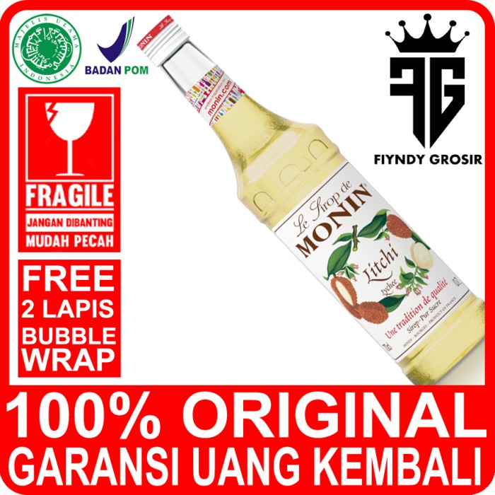 

LYCHEE SYRUP 700ML MERK MONIN / SIRUP / CAFE / MONIN / KEDAI / KOPI