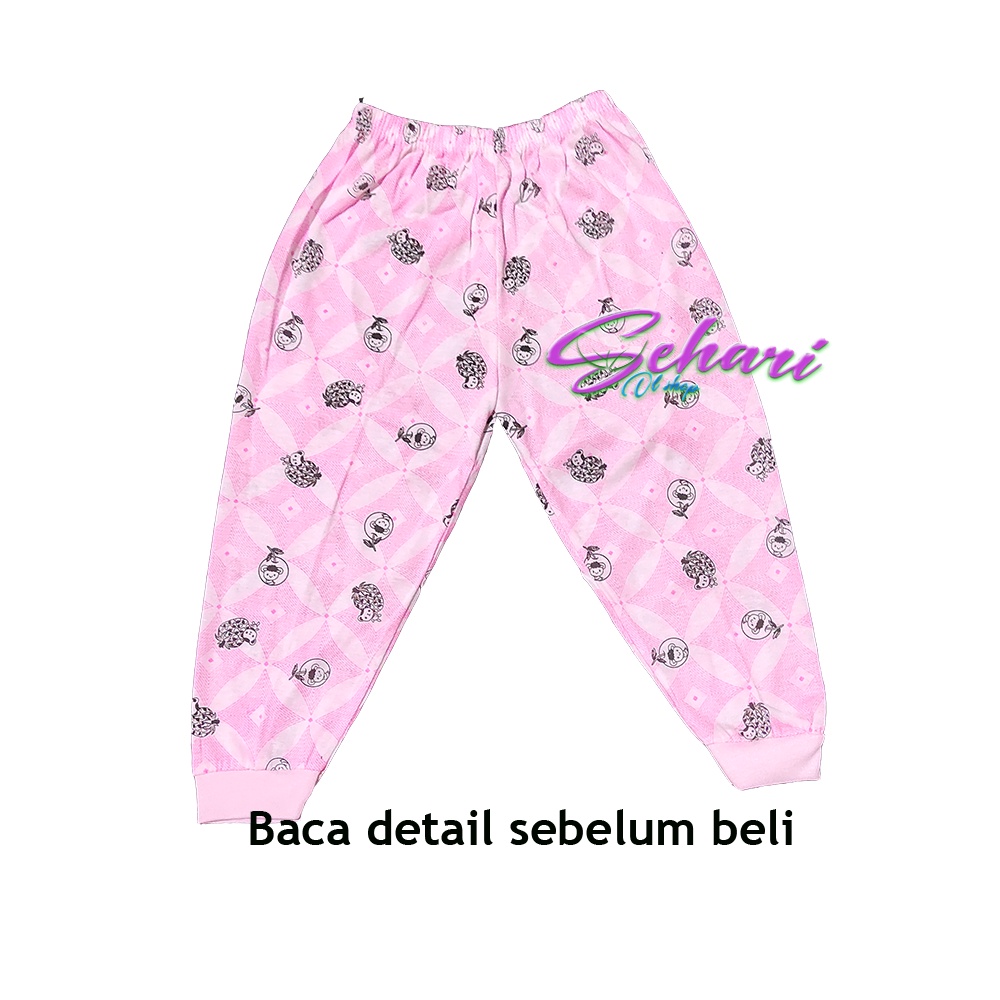 6 pcs atau 3 pcs Celana panjang bayi sehari hari 0-12 bulan