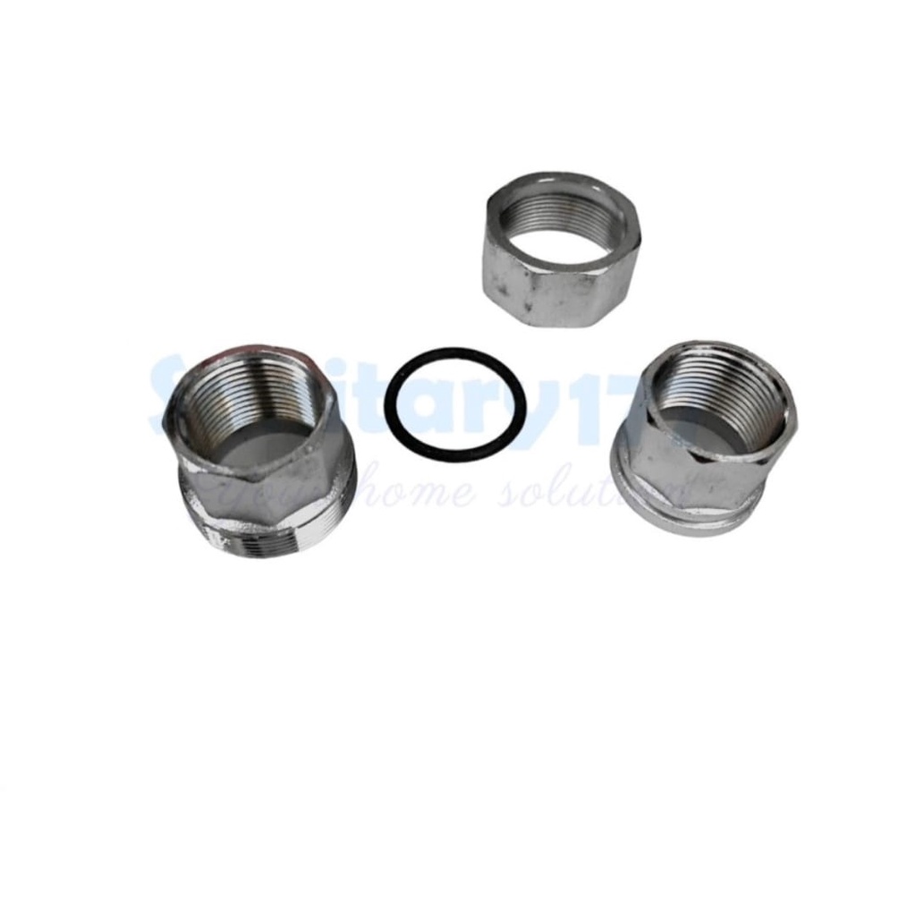 Water Mur 1/2 inch Stanlis Soligen Watermor Nepel Fitting Pipe Pipa Sparepart Sambungan keran 3/4 inch Stainless