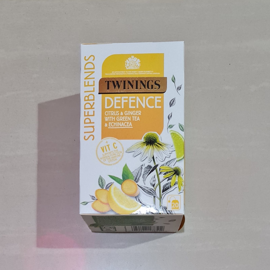 Twinings Superblends Defence Citrus Ginger With Green Tea 20 x 2 Gram