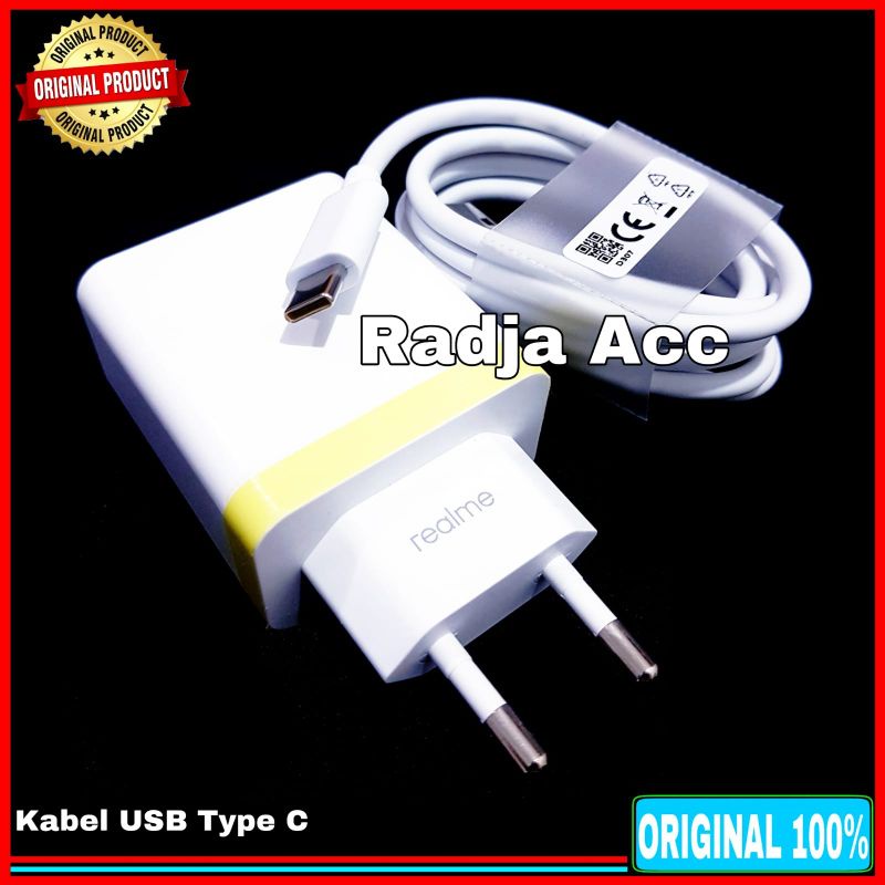 Charger Realme Narzo 50 50 5G ORIGINAL 100% DART CHARGE 33 Watt Type C