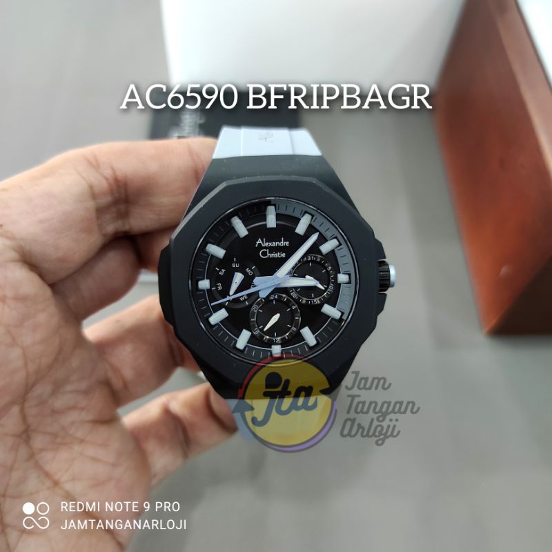 New Alexandre Christie Wanita AC6590 Black Grey Jam Tangan Cewek AC 6590 BFRIPBAGR