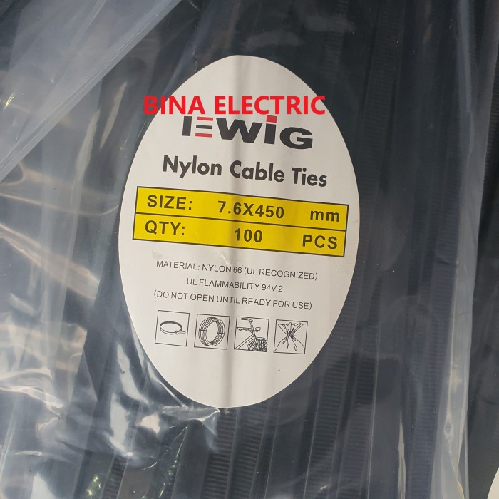 

Holder Kabel Ties Ewig 7,6 X 450 Mm 7.6 X 450 Mm 45 Cm