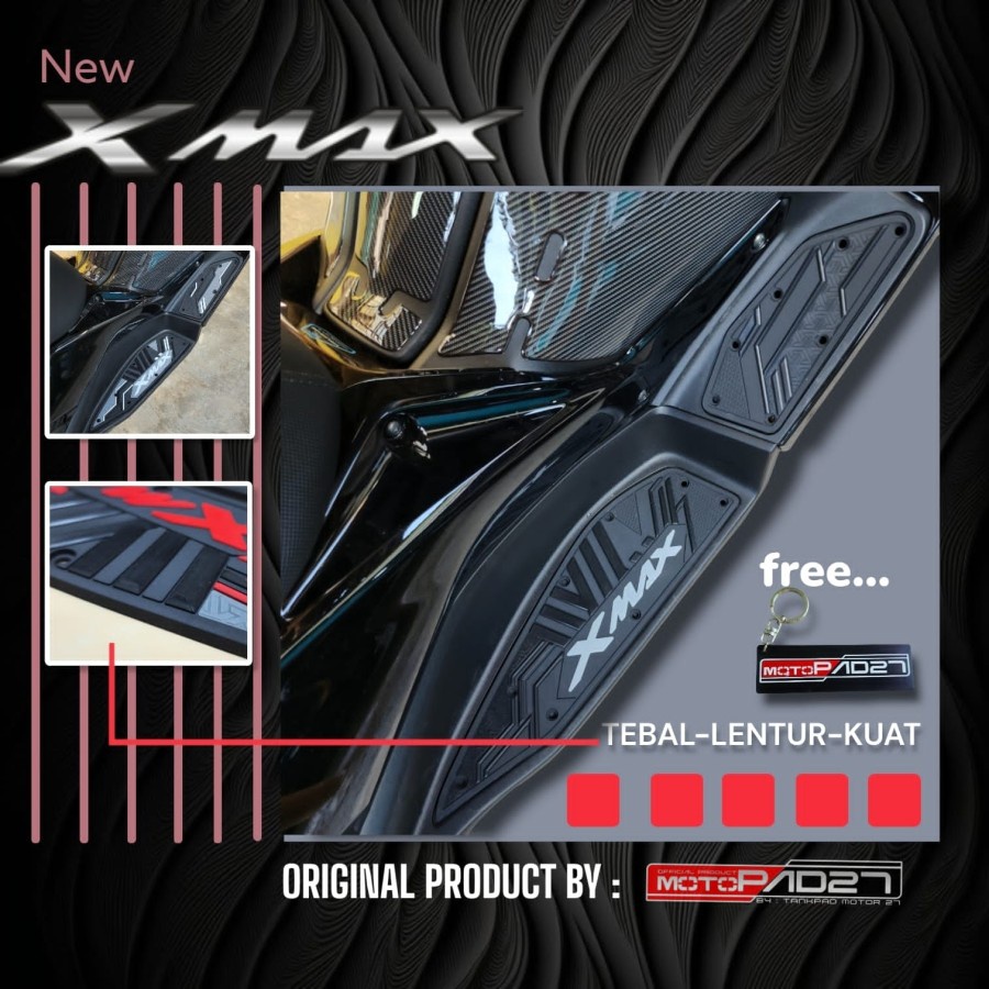Floormat Karpet Alas Pijakan kaki NEW XMAX 2023 Bordes NEW XMAX 2023 Ruber Premium