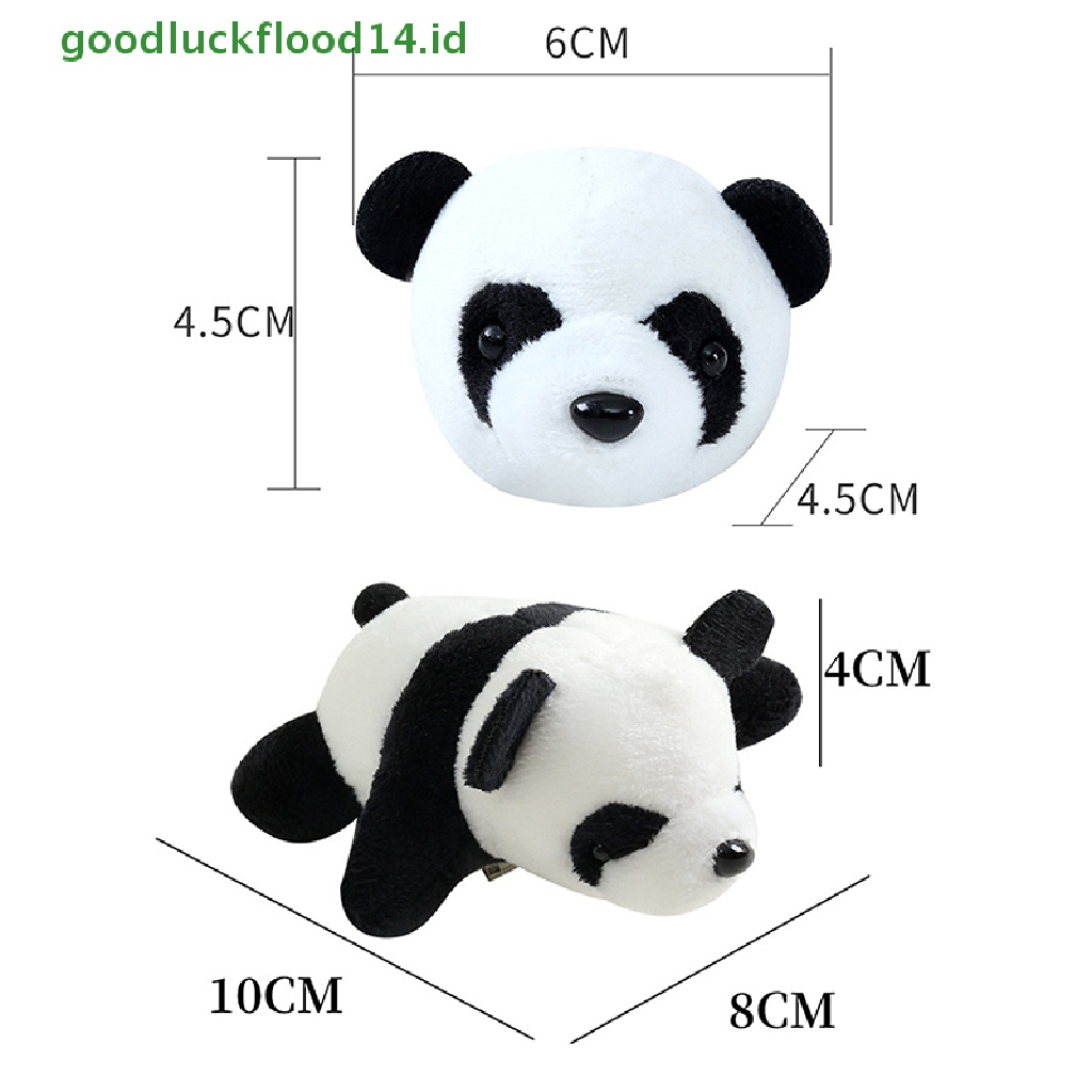 [GOOGFOUR] Panda Bros Boneka Beruang Hewan Kartun Pin Berbulu Mewah Lucu Bros Pin [TOP]