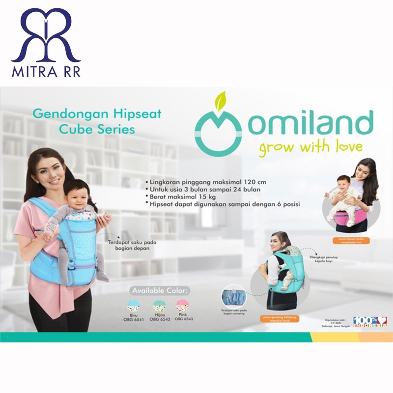Hipseat Baby Carrier 6in1 Gendongan Bayi Depan 6 Posisi Flower Cart's | Happy Kids | Omiland