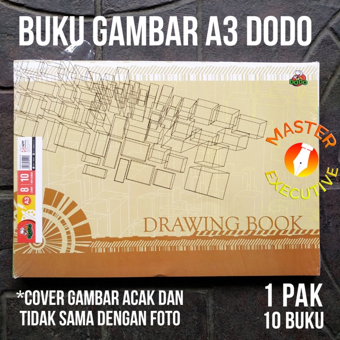 

;&;&;&;&] [Pak - 10 Buku] Dodo Buku Gambar A3 / Drawing Book 8 Lembar Menggambar
