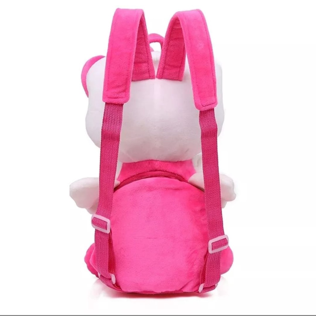 Tas Ransel Boneka Bulu Cute hello kitty Backpack Import Tas Ransel Anak Boneka Hello Kitty