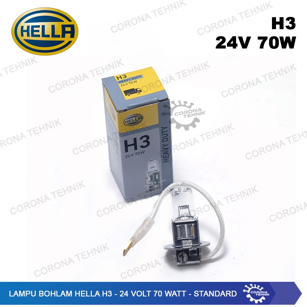 H3 - 24 Volt 70 Watt - Standard Lampu Bohlam Hella