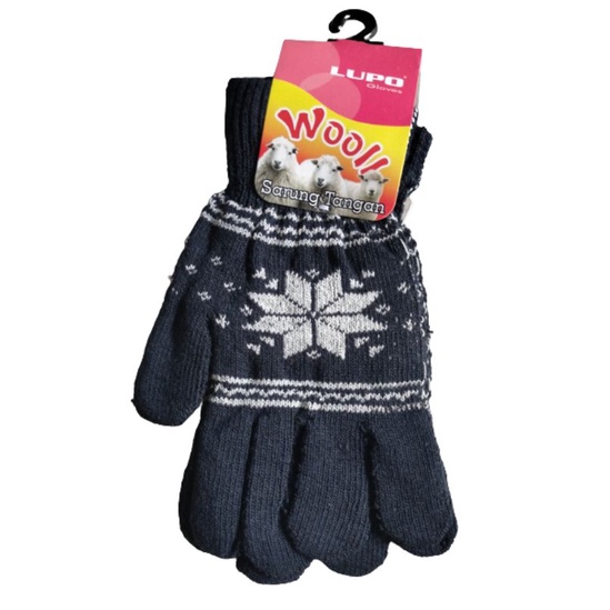 SARUNG TANGAN RAJUT MOTIF FULL JARI