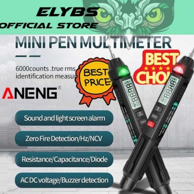 Tespen Digital Multimeter Mini Voltage Tester Pen Multitester Arus ANA