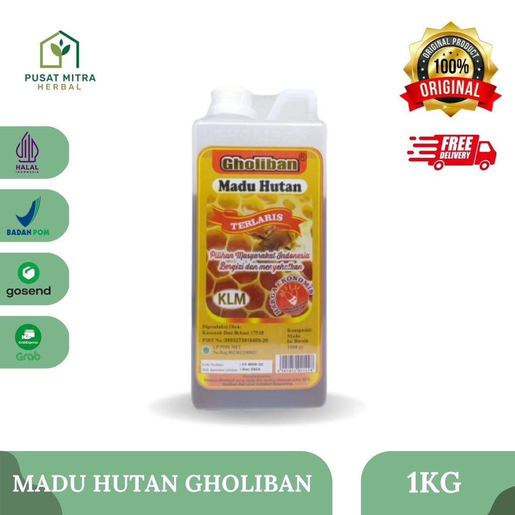 

Madu Gholiban 1kg - Madu Hutan Kalimantan Asli | Madu 1kg