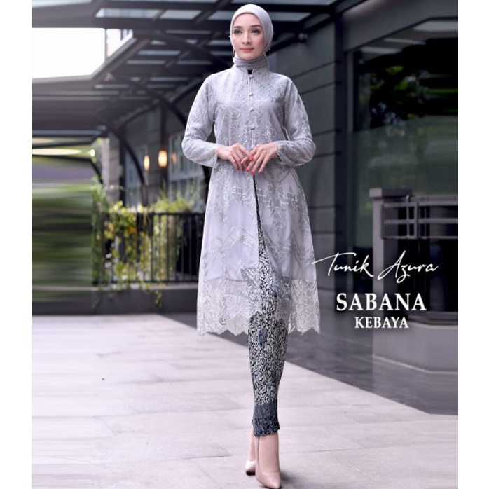 Permata Olshop / Kebaya Tunik Busui Tulle Kancing Depan / Kebaya Modern / Tunik Kebaya Busui / Kebaya Kondangan / Kebaya Seragam