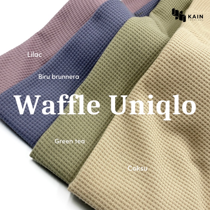 Kain Bahan Kain Knit Waffle Uniqlo Premium Spandex Per 1 Kg