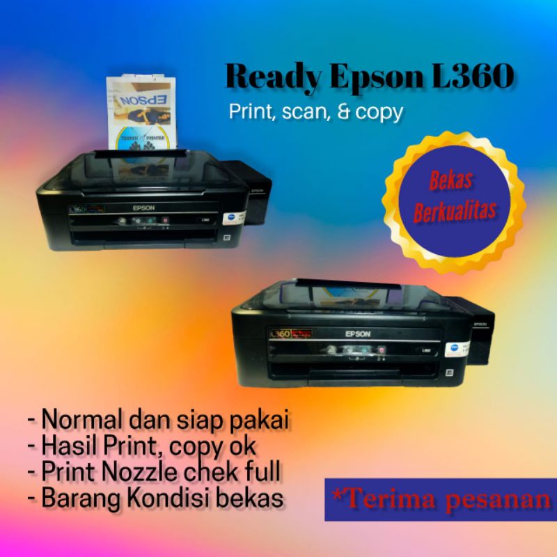 PRINTER EPSON L360 SCAN COPY