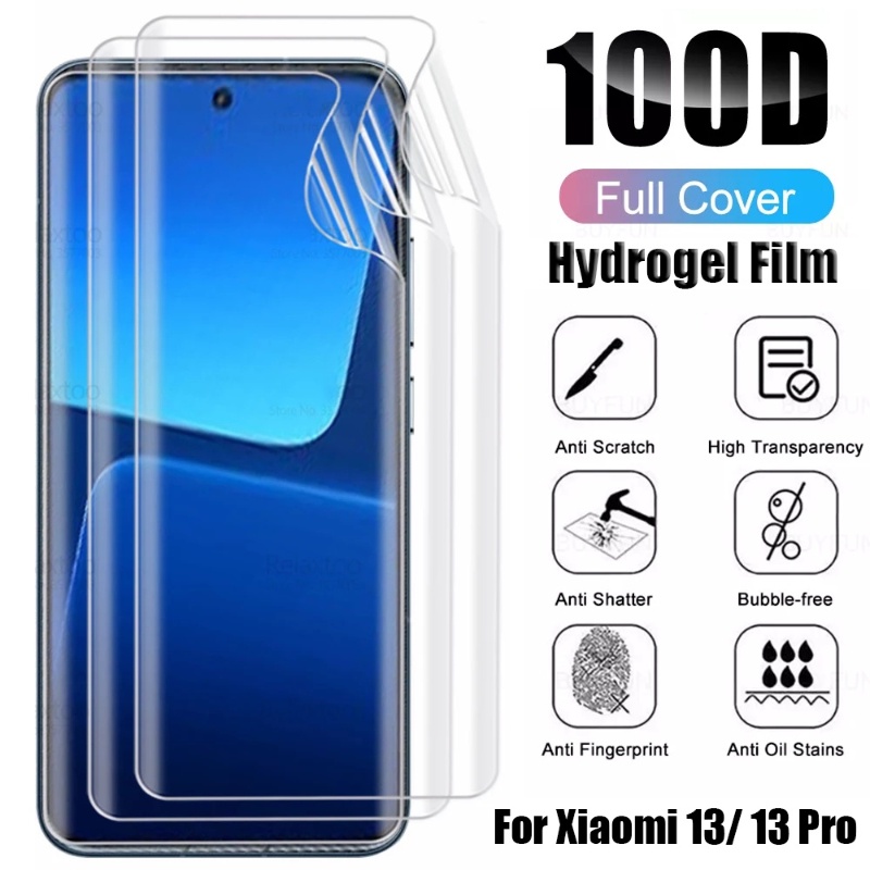 XIAOMI MI Pelindung Layar Ponsel Anti Gores Soft TPU Film Pelindung Film Hydrogel Pelindung Layar Cakupan Penuh Untuk Xiaomi Mi13/13Pro HD Bening Bebas Gelembung