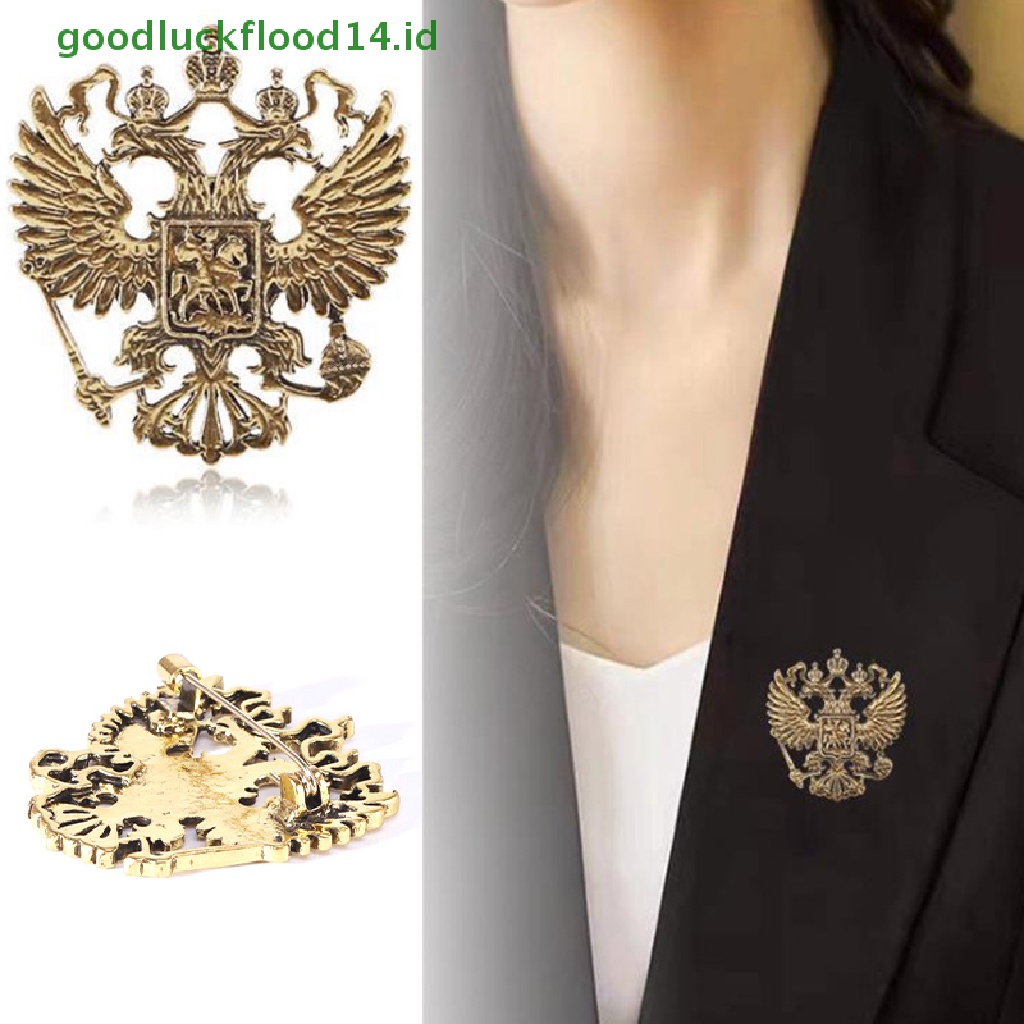 [GOOGFOUR] Vintage Eagle Bros Hewan Lapel Pin Perhiasan Untuk Wanita Pria Aksesoris Pakaian [TOP]