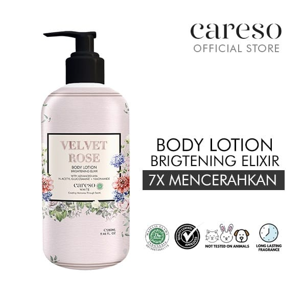 CARESO HAND BODY LOTION JASMINE BLOSSOM - FRENCH VANILLA - VELVET ROSE 280ML