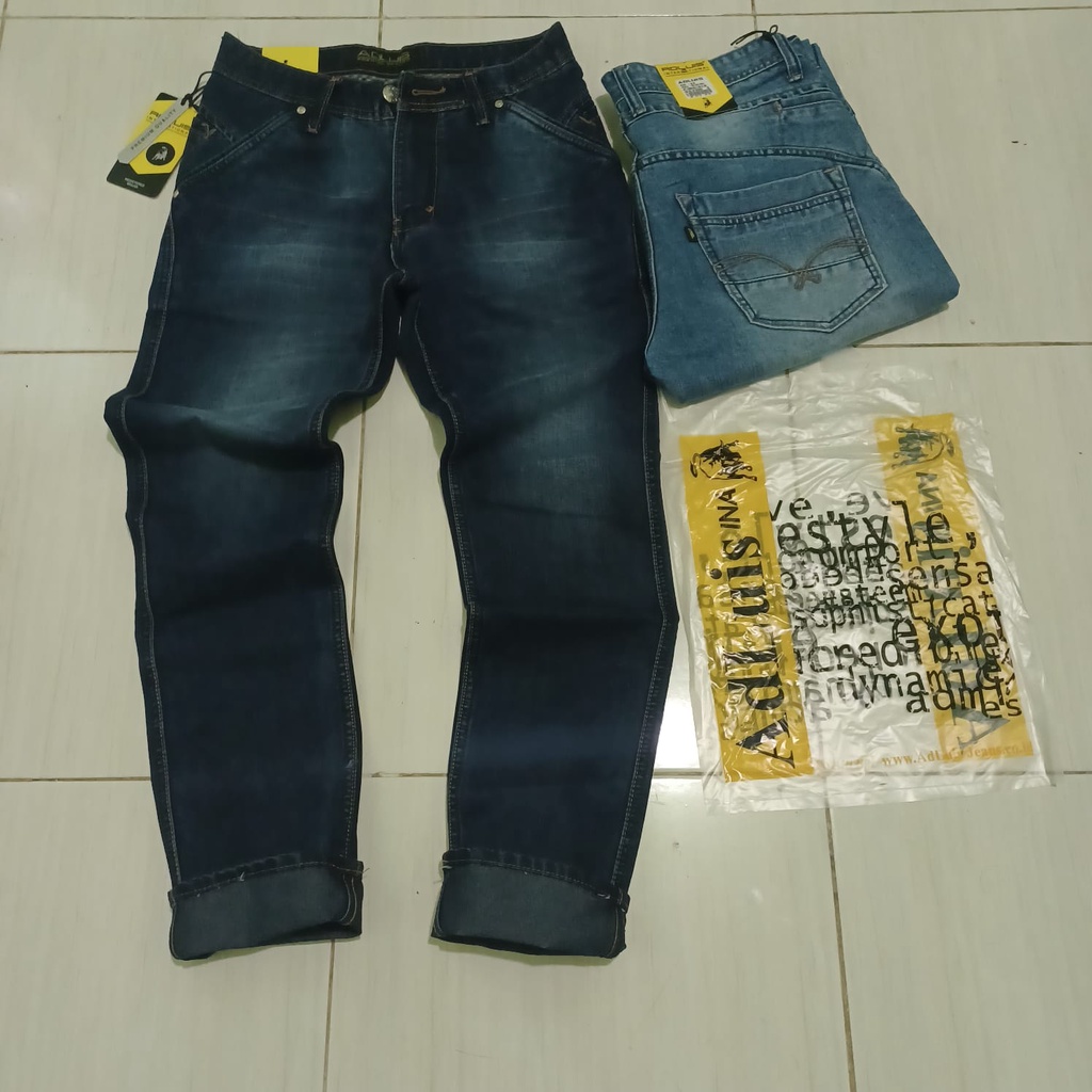 celana jeans panjang pria dewasa slimfit ADLUIS 27/33