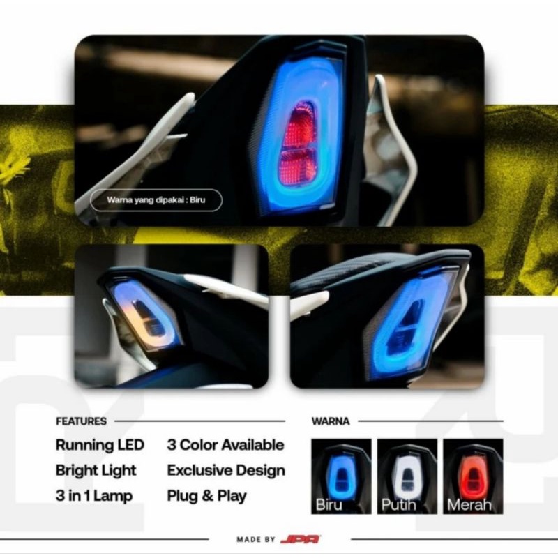 stoplamp 3in1 GMA R15M R15M R15 V3 V4 connected Model  R1 All New VVA JPA Sein