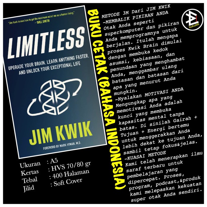 

Limitless - Jim Kwik (Buku Cetak)