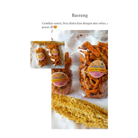 

Basreng Pedas Daun jeruk 100gram || reseller