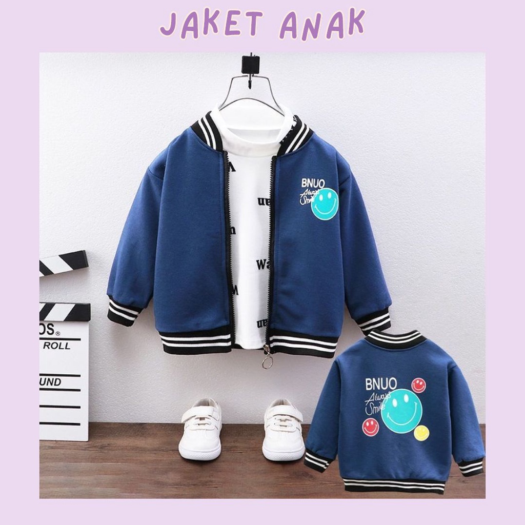 mineboo JACKET Anak laki-laki perempuan Hoodie Anak Import imut baseball jaket harian part1