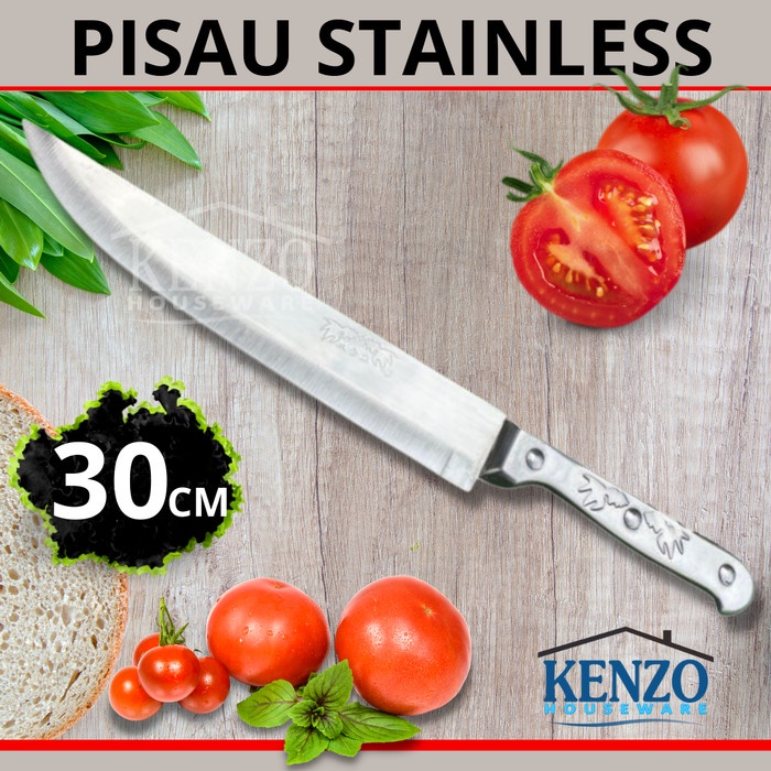 [Pisau Dapur] Pisau Dapur Stainless Jepang Pisau Potong Daging Panjang Koki Chef [Knife]