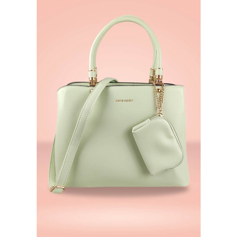 Pierre Cardin Tas Wanita Hand Bag Tas Kerja Casual Tas Selempang ORI 9121510701GRN-Hijau