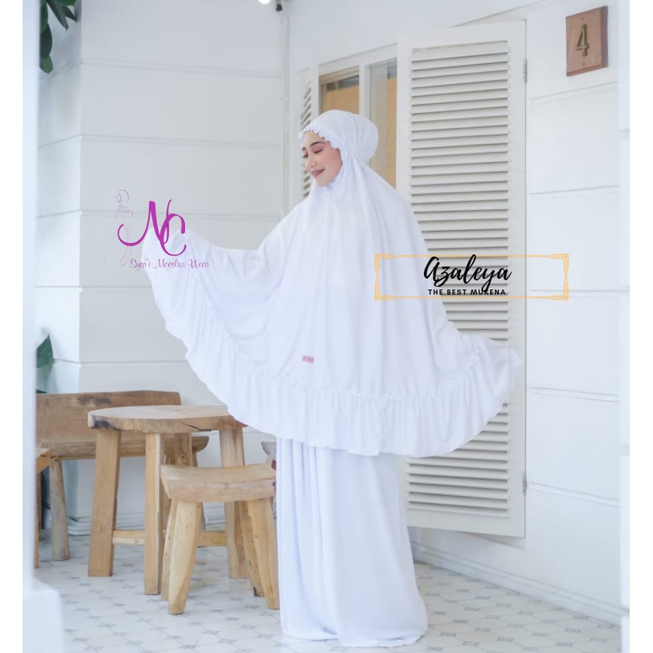 MUAT BB 100KG - Mukenah Jumbo Rempel Polos Mukena Bigsize XXXL Ruko Roko Dewasa Polos Rempel Bahan K