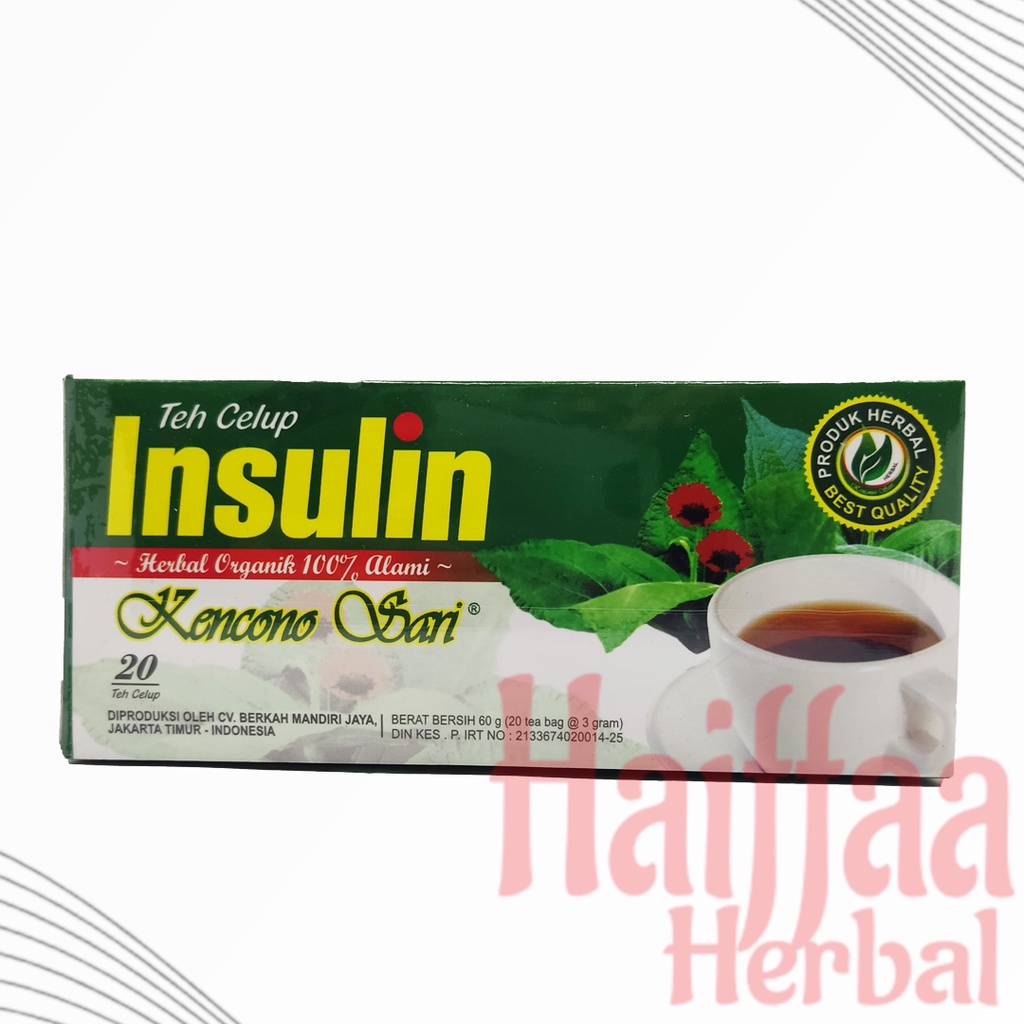 

Teh Celup Insulin Kencono Sari Teh Herbal Diabetes Gula Darah Asli Original