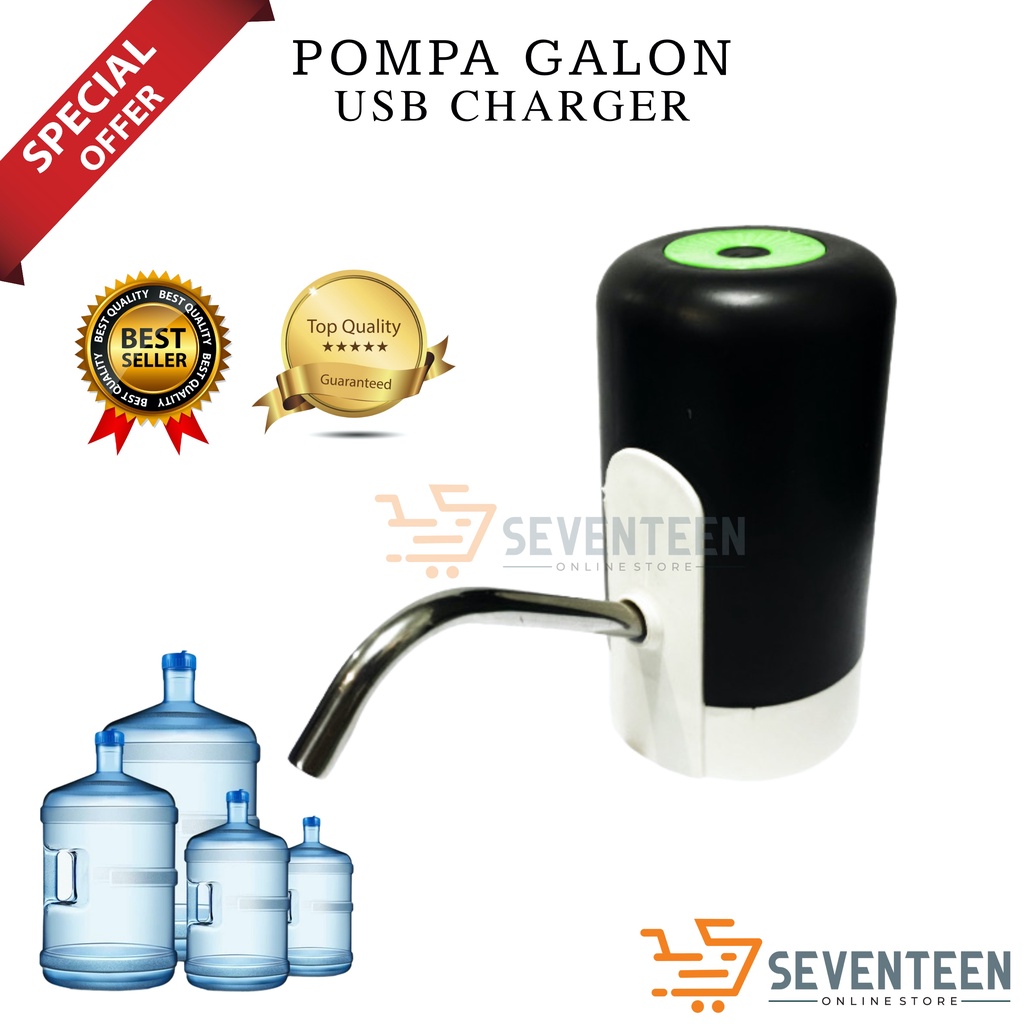 SEVENTEEN POMPA GALON AIR LISTRIK POMPA AIR MINUM RECHARGER LED DISPENSER GALON OTOMATIS