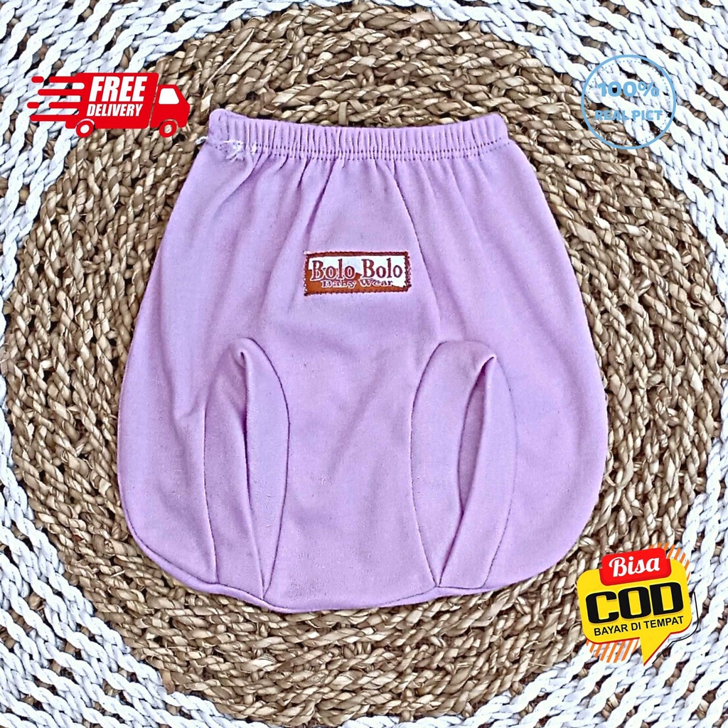 SALE 7.7 Serian Lilac - 3 pcs Celana Pop Bayi Baru Lahir 0 - 3 Bulan Lilac Series merk SNI Bolo - Bolo