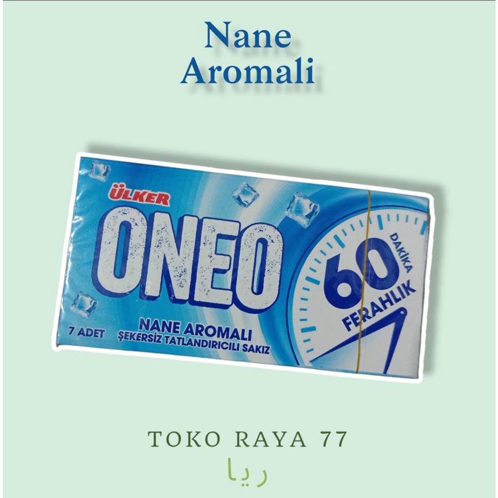 

Permen Karet Turki Nane Aromali Oneo Isi 7 Pcs