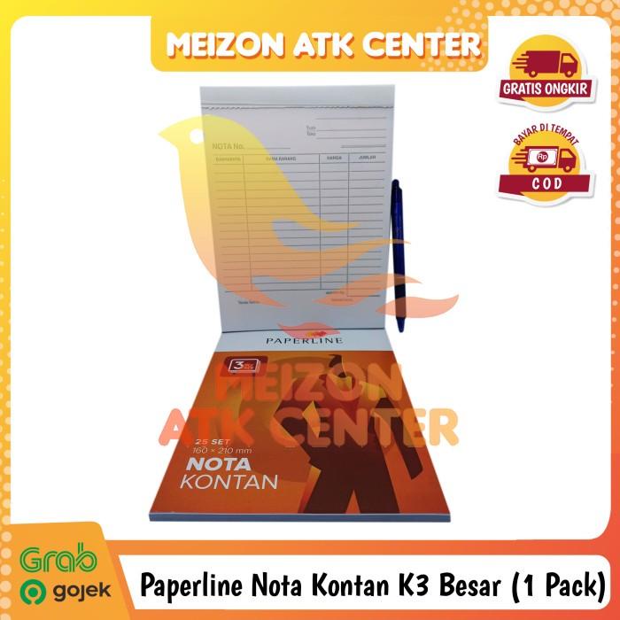 

GROSIR!!! Buku Nota Kontan 3 Ply Paperline Besar ATK Murah (PerPak 10)