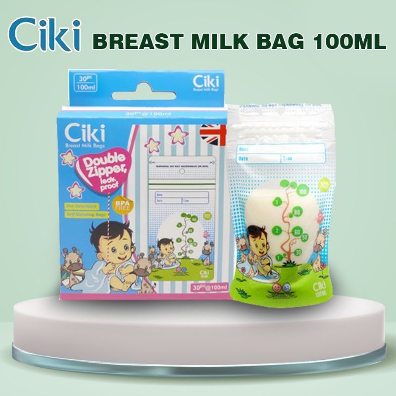 Ciki Kantong Asi 100ml 200ml isi 30pc - Ciki Baby Breast Milk - Breastsmilk Bag - Wadah Tempat Simpan Asi Bayi Kaldu Mpasi Baby