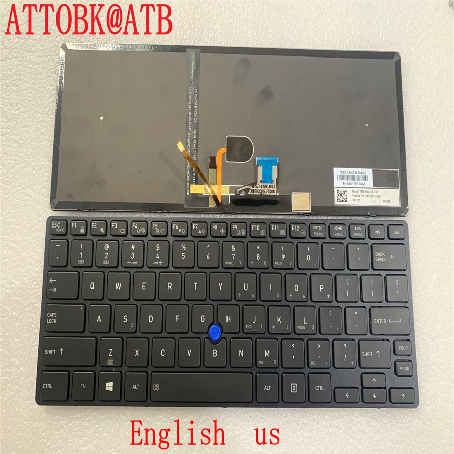 PREORDER New US Laptop Keyboard For Toshiba Dynabook Portege X30-D X30-D1352 X30-D1354 X30-D1356 X30