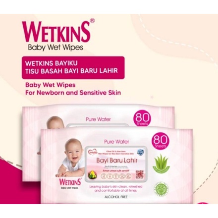 TISSUE BASAH WETKINS BABY BARU LAHIR