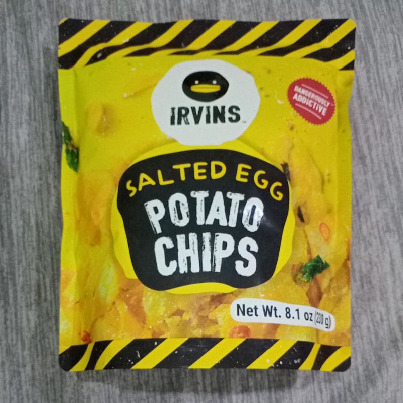 IRVINS SALTED EGG POTATO CHIPS 230 gr
