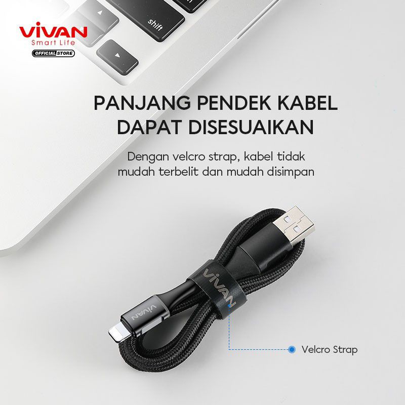 Kabel data VIVAN Lightn!ng VDL100 2.4A