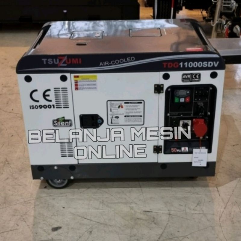 Genset Silent 10 kva 3 phase Solar Tsuzumi TDG 11000SDV